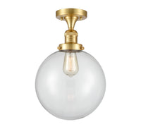 Franklin Semi-Flush Mount Brushed Nickel Steel