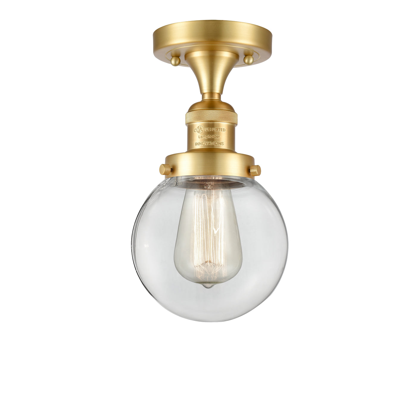 Franklin Semi-Flush Mount Brushed Nickel