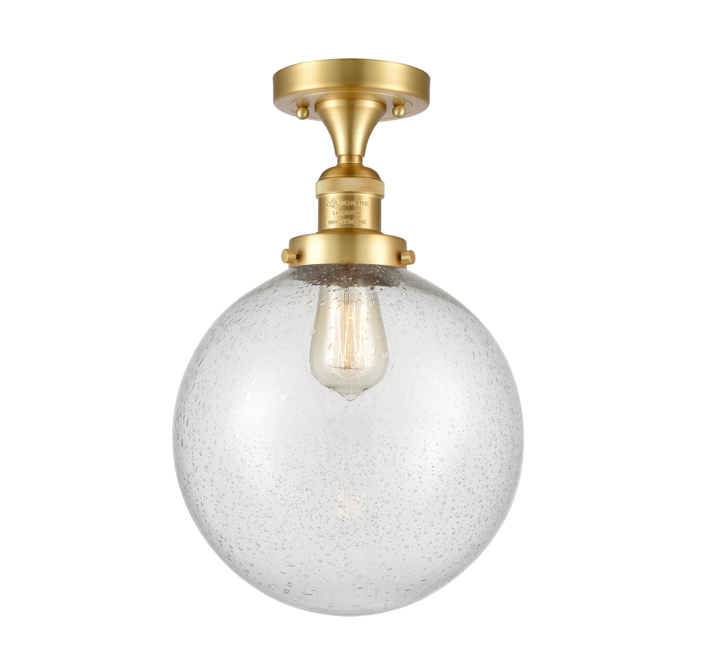 Franklin Semi-Flush Mount Brushed Nickel Steel