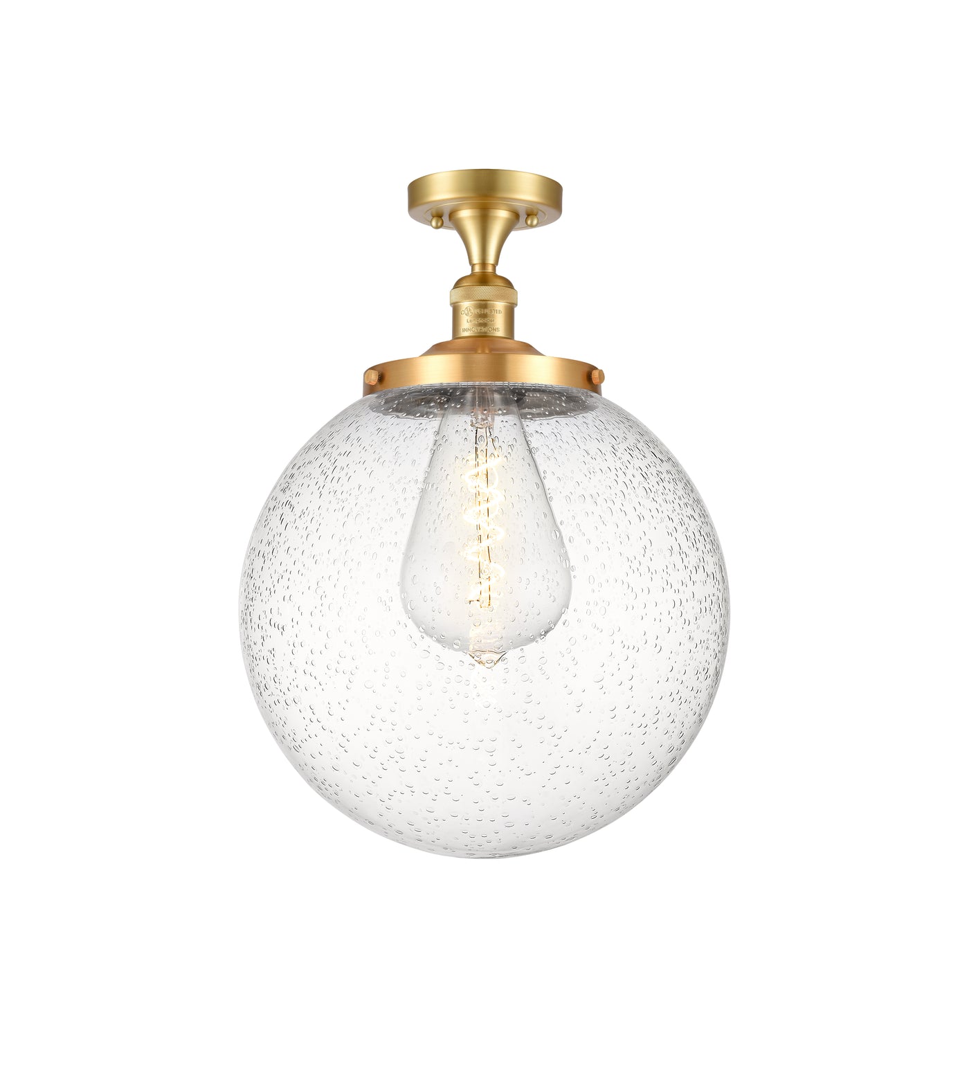 Franklin Semi-Flush Mount Brushed Satin Nickel