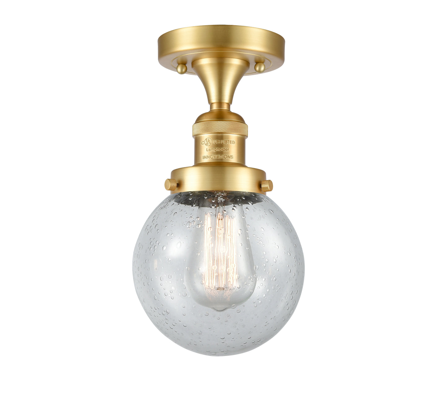 Franklin Semi-Flush Mount Brushed Nickel