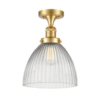 Franklin Semi-Flush Mount Satin Nickel