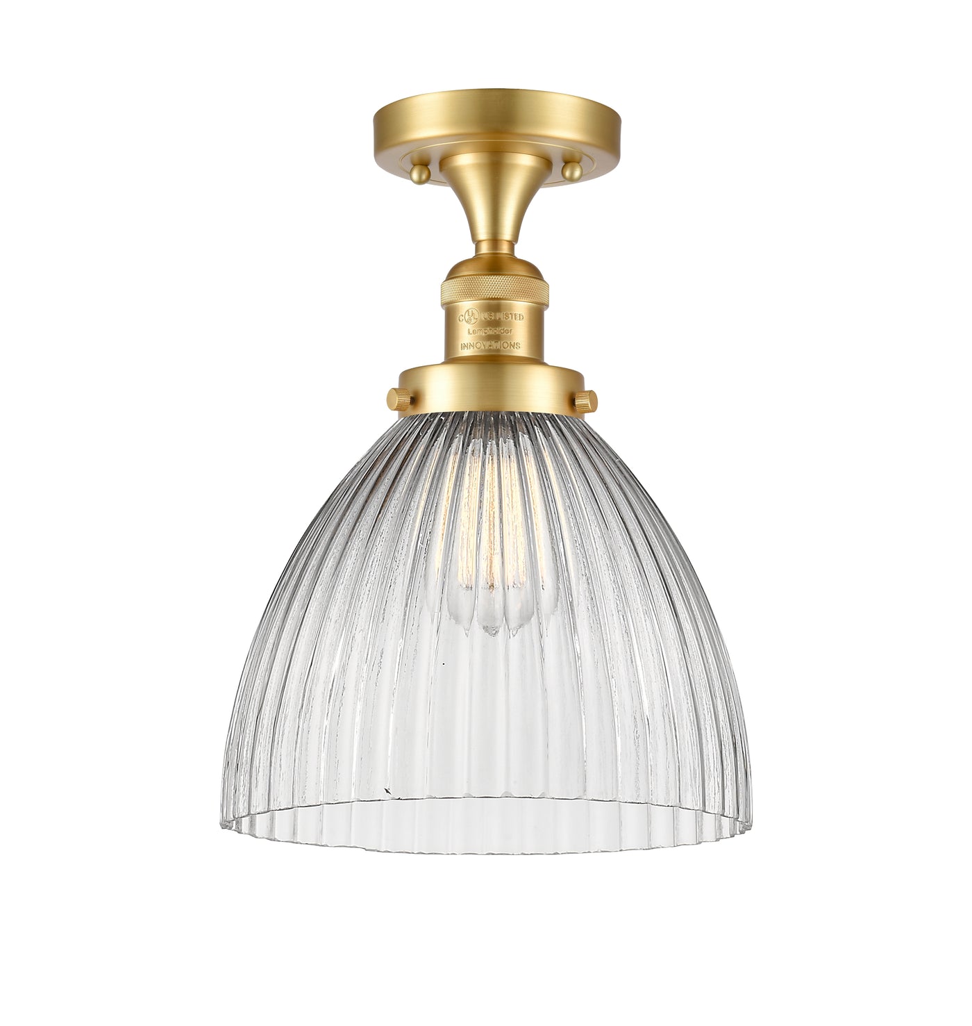 Franklin Semi-Flush Mount Brushed Satin Nickel