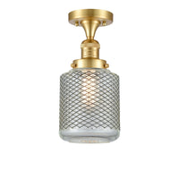 Franklin Semi-Flush Mount Brushed Satin Nickel