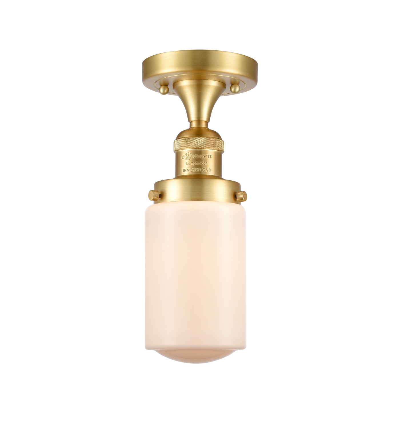 Franklin Semi-Flush Mount Brushed Nickel