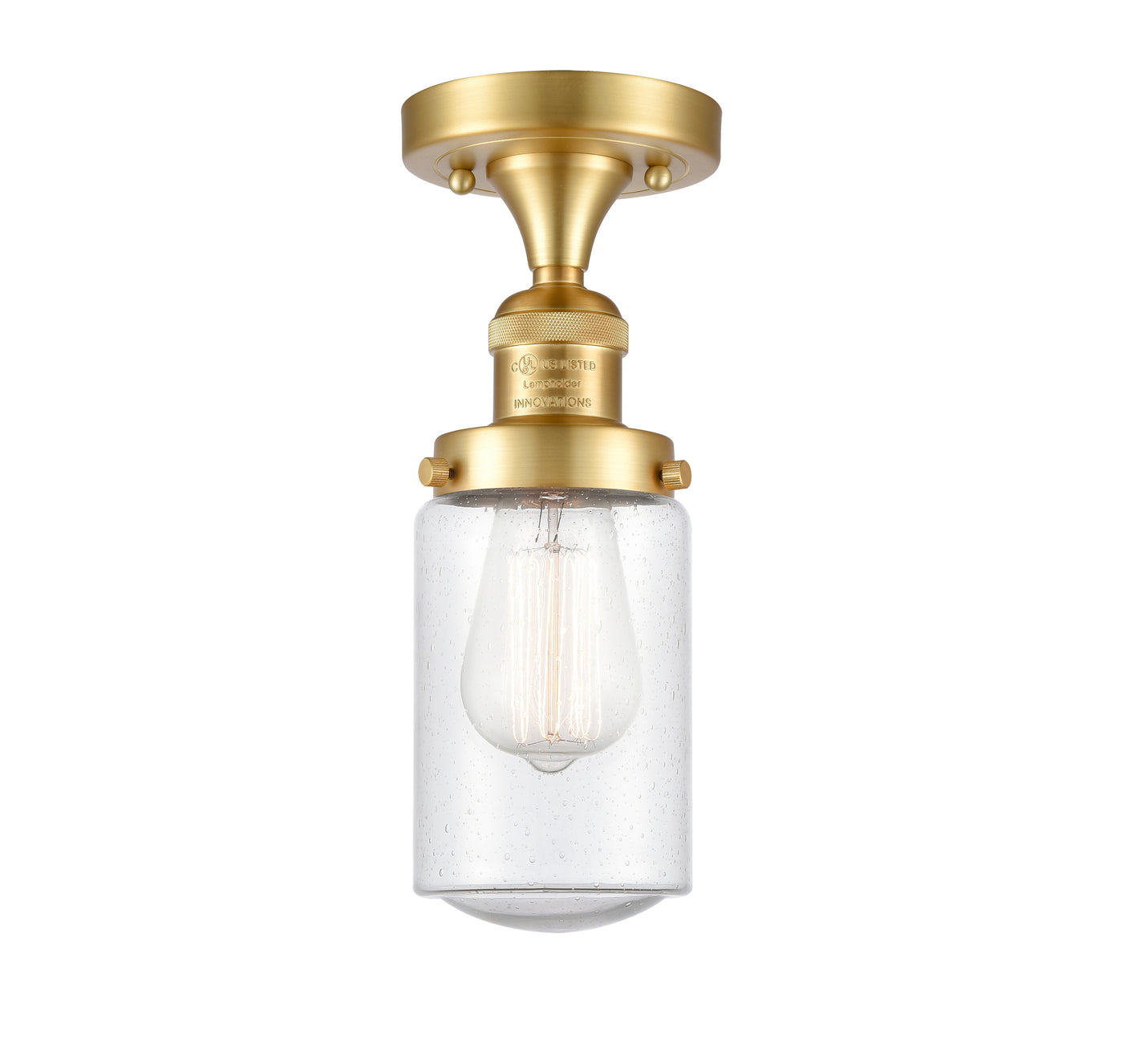 Franklin Semi-Flush Mount Brushed Satin Nickel