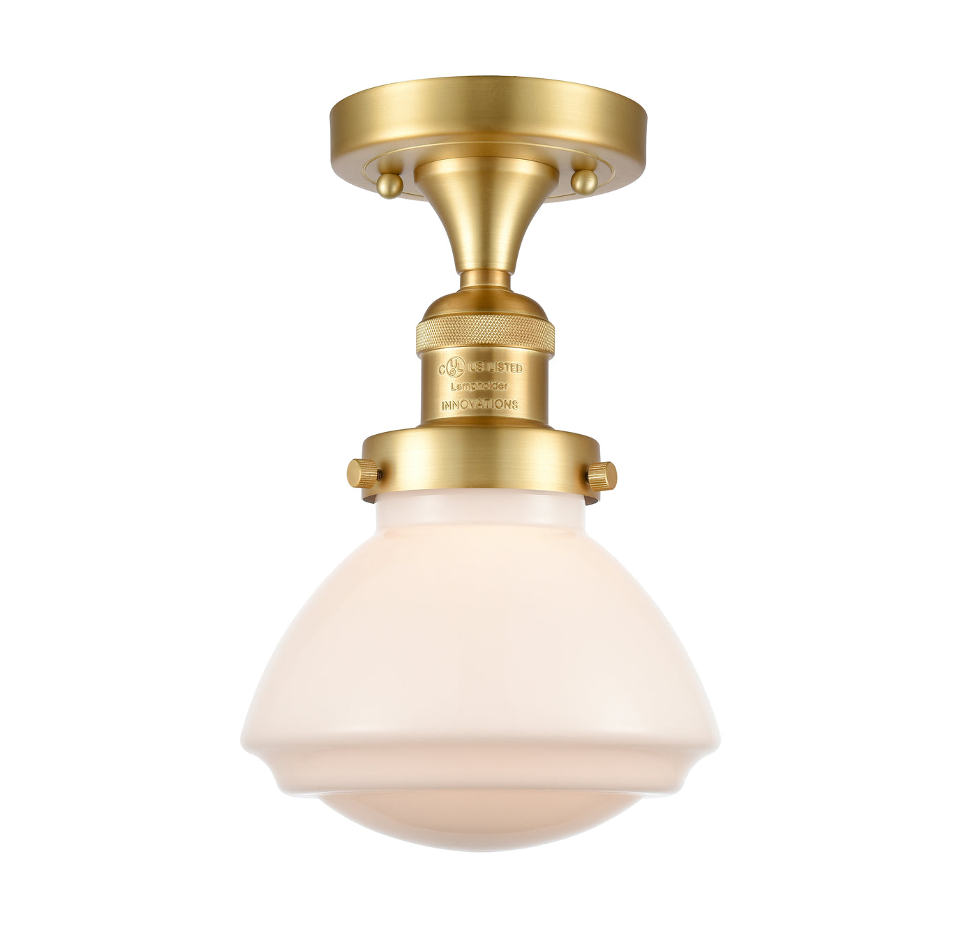 Franklin Semi-Flush Mount Brushed Nickel