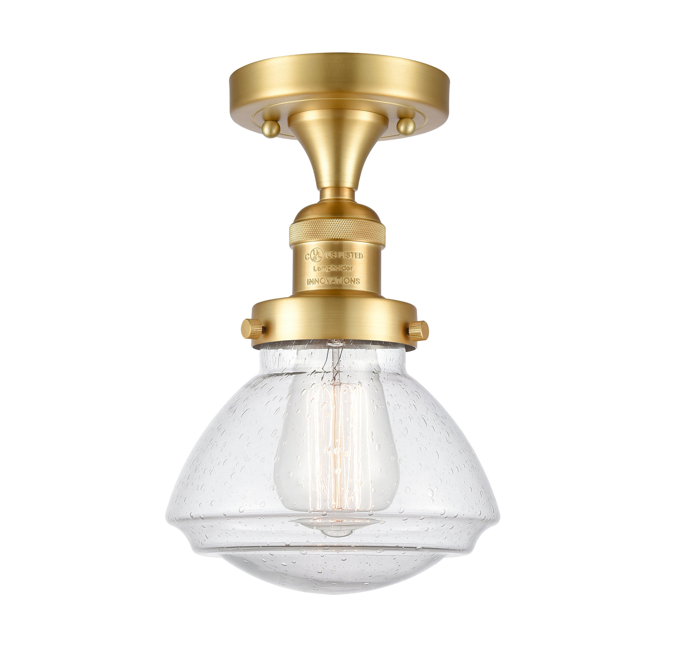 Franklin Semi-Flush Mount Brushed Nickel