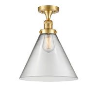Franklin Semi-Flush Mount 7.75 Brushed Satin