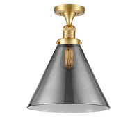 Franklin Semi-Flush Mount 7.75 Brushed Satin