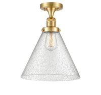 Franklin Semi-Flush Mount 12 Inch Brass