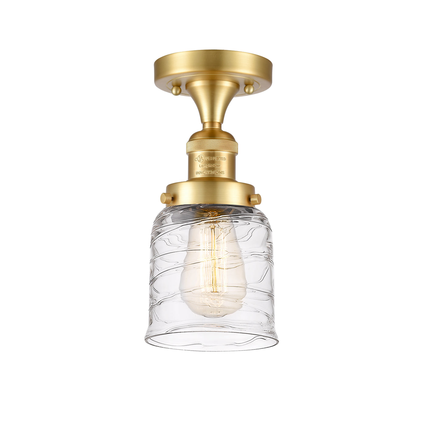 Franklin Semi-Flush Mount Brushed Satin Nickel