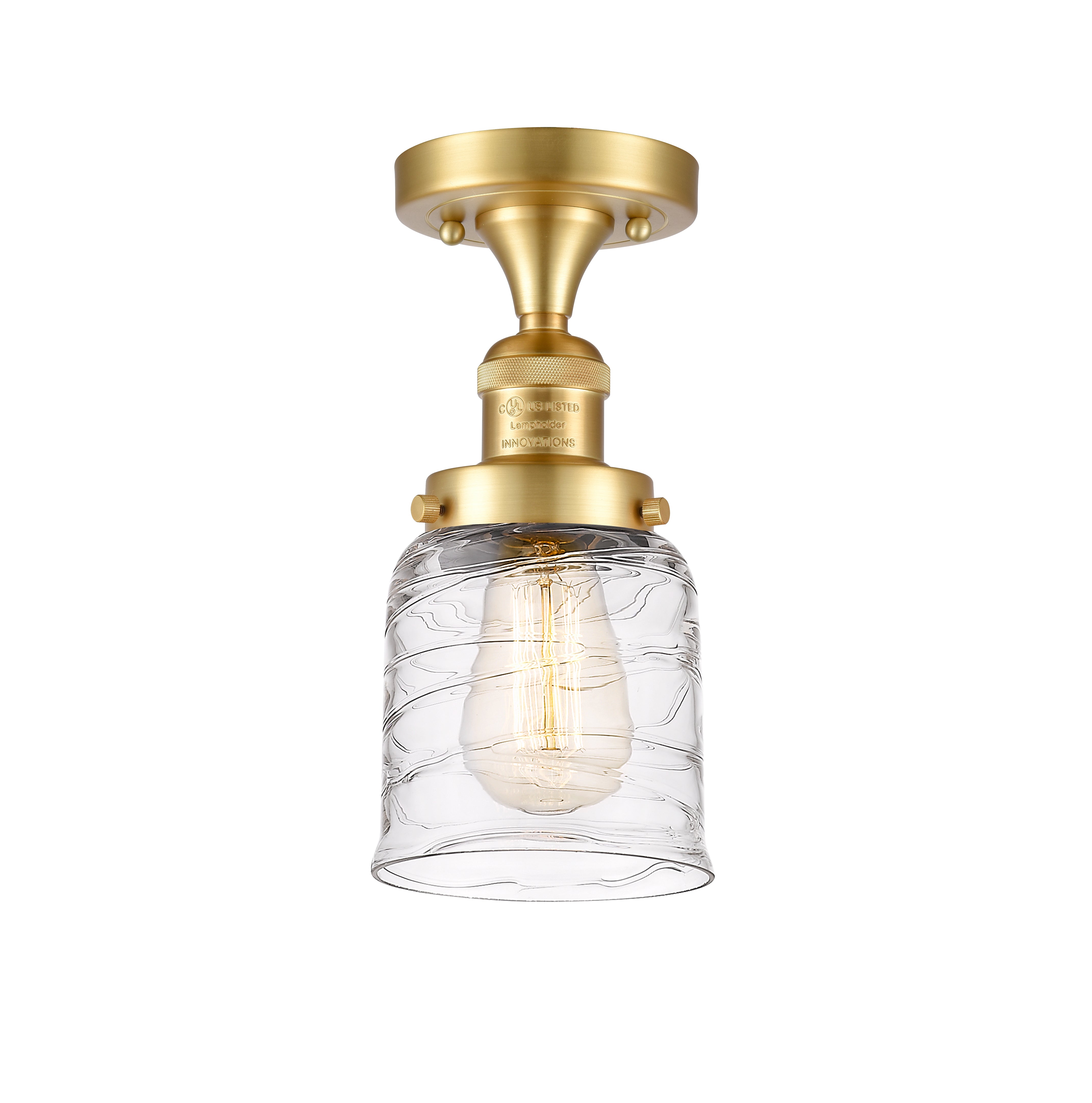 Franklin Semi-Flush Mount Brushed Satin Nickel