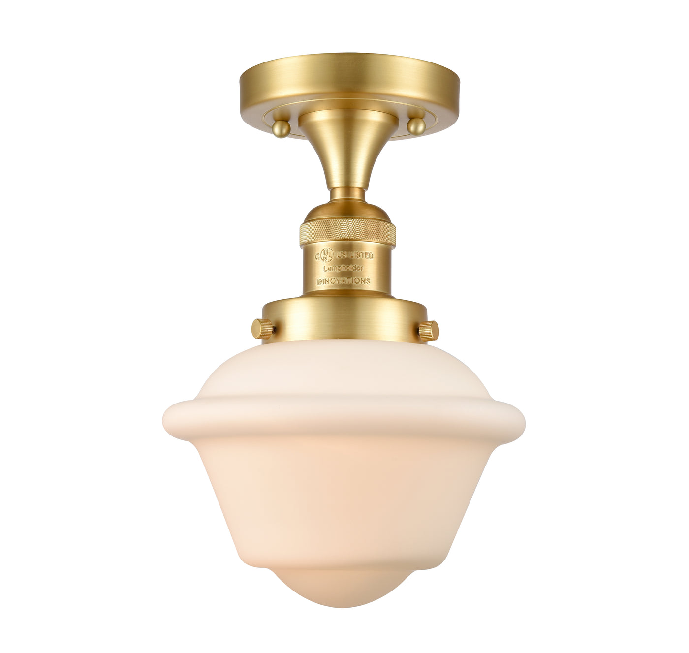 Franklin Semi-Flush Mount Brushed Satin Nickel