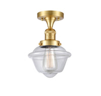 Franklin Semi-Flush Mount Brushed Satin Nickel