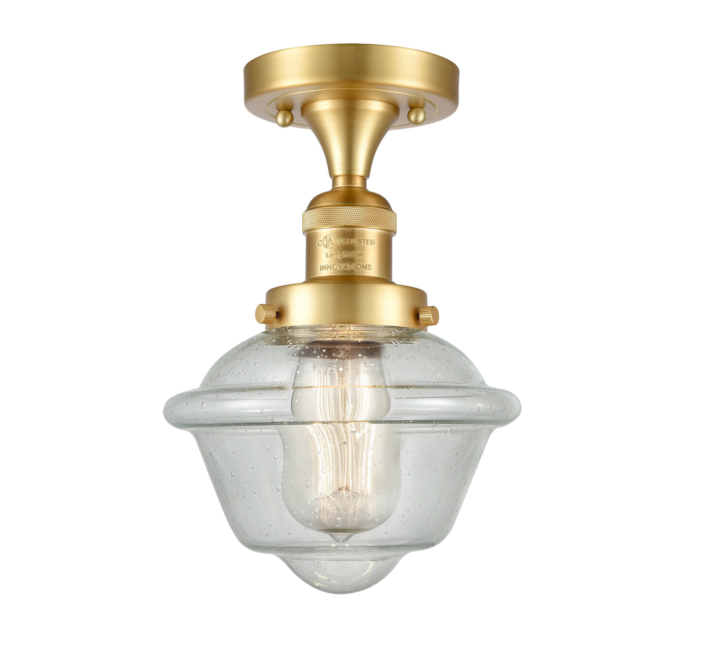 Franklin Semi-Flush Mount Brushed Satin Nickel