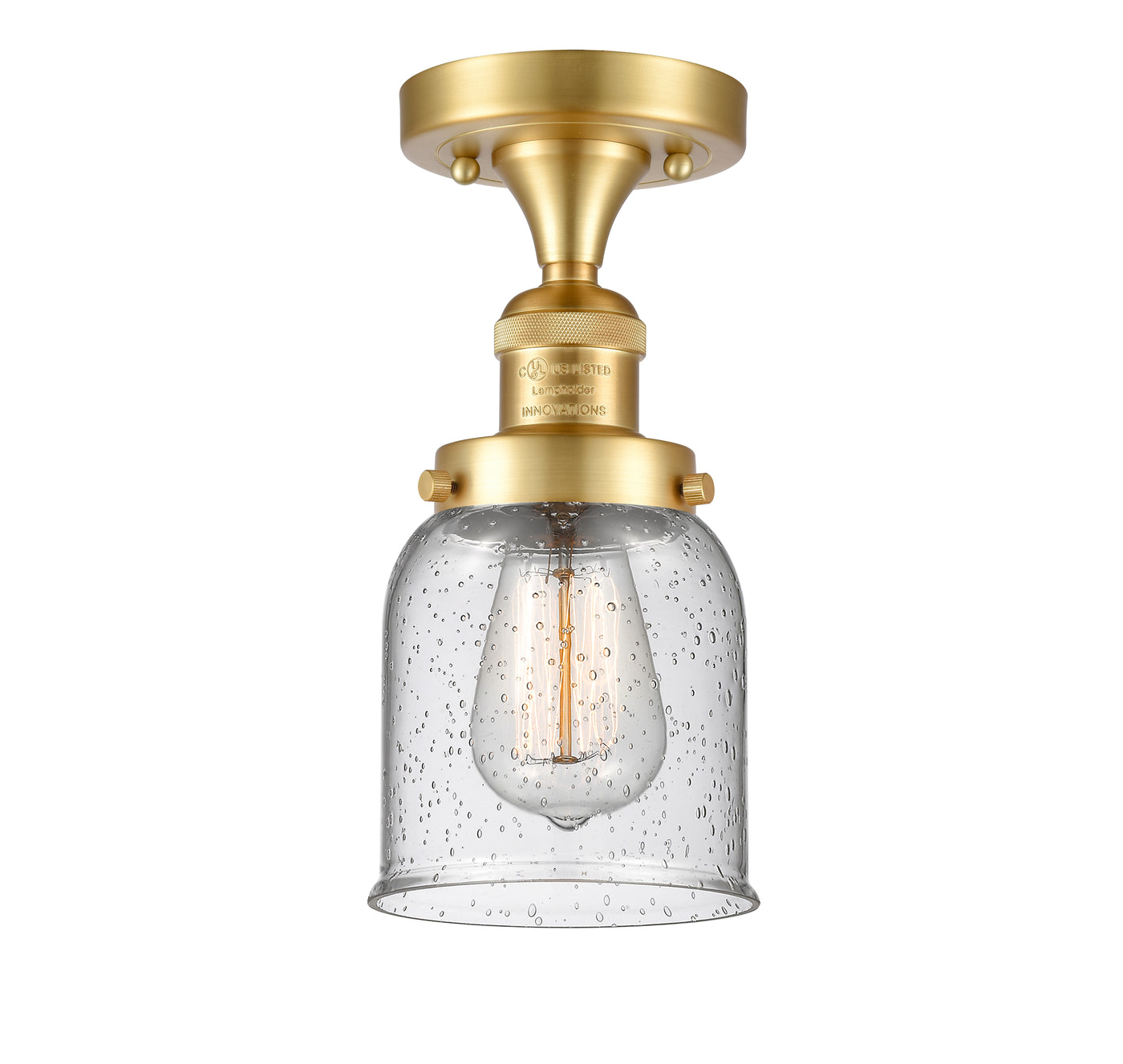 Franklin Semi-Flush Mount Brushed Satin Nickel