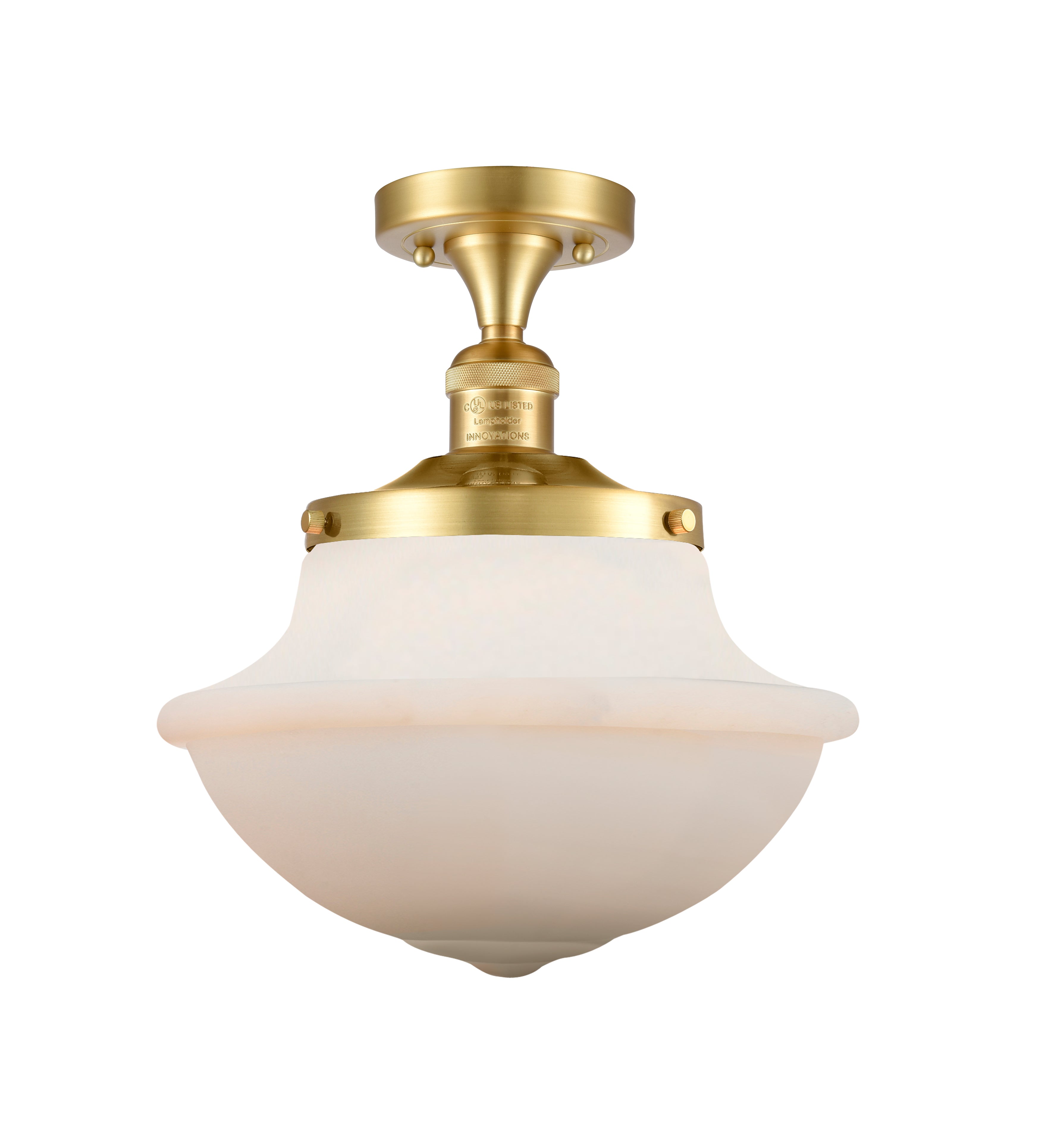 Franklin Semi-Flush Mount Brushed Satin Nickel