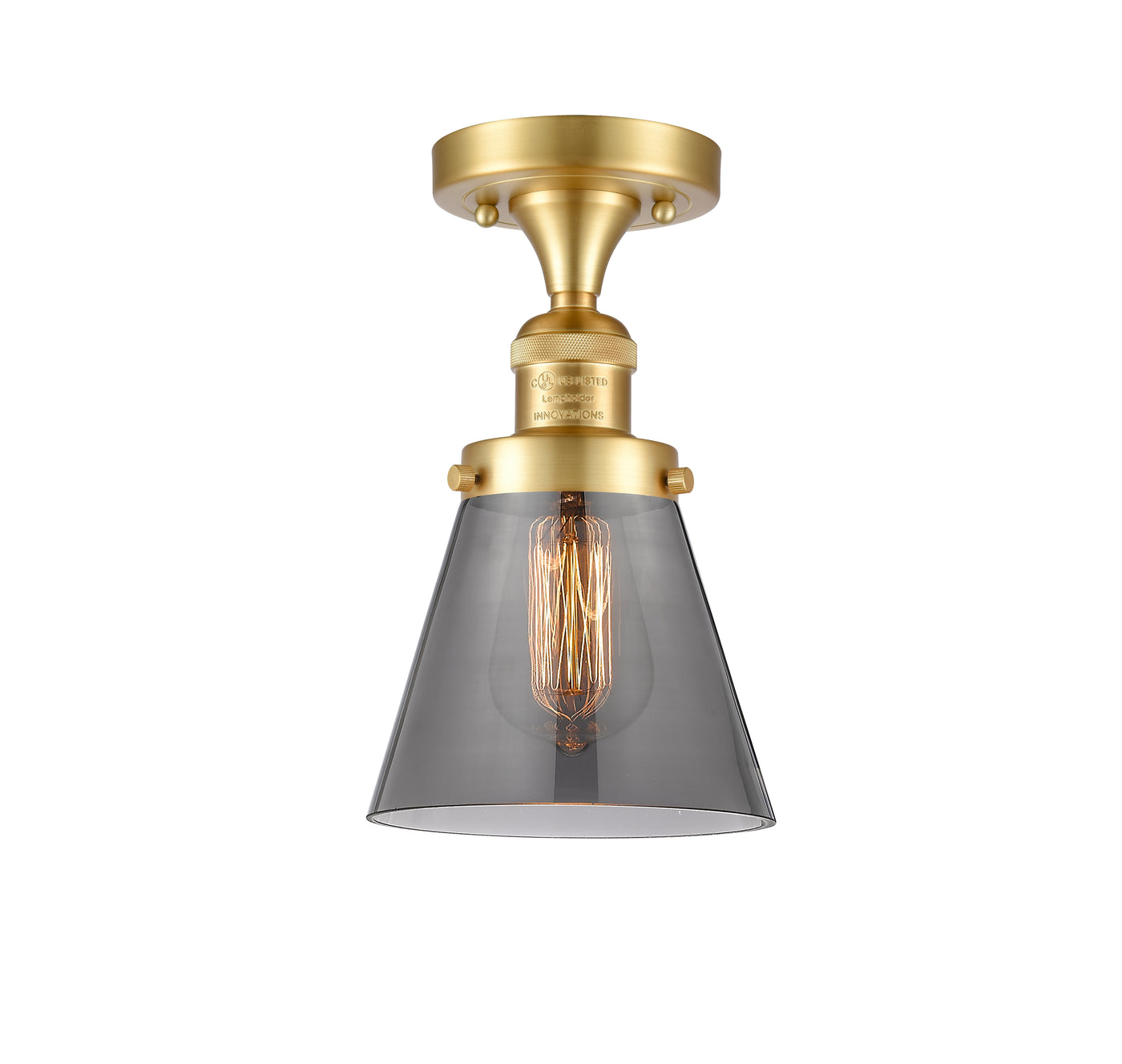 Franklin Semi-Flush Mount Brushed Nickel