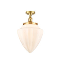 Franklin Semi-Flush Mount Brushed Satin Nickel