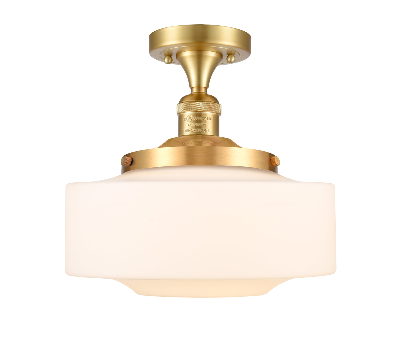Franklin Semi-Flush Mount Brushed Satin Nickel