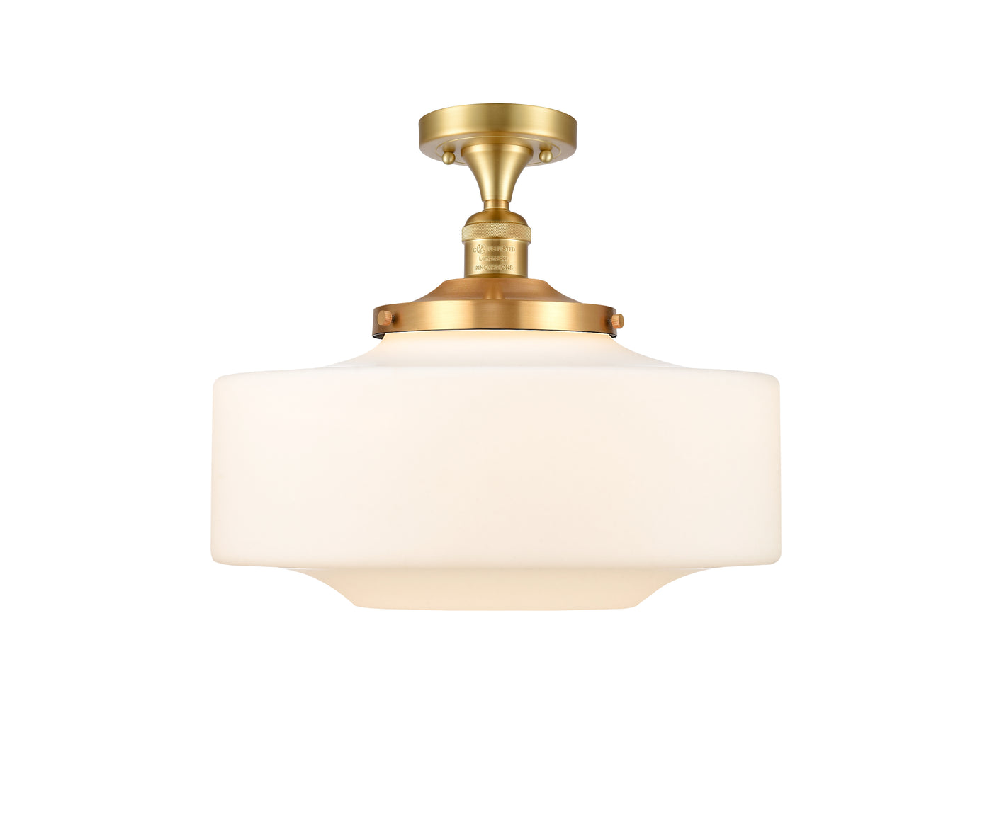 Franklin Semi-Flush Mount Brushed Satin Nickel