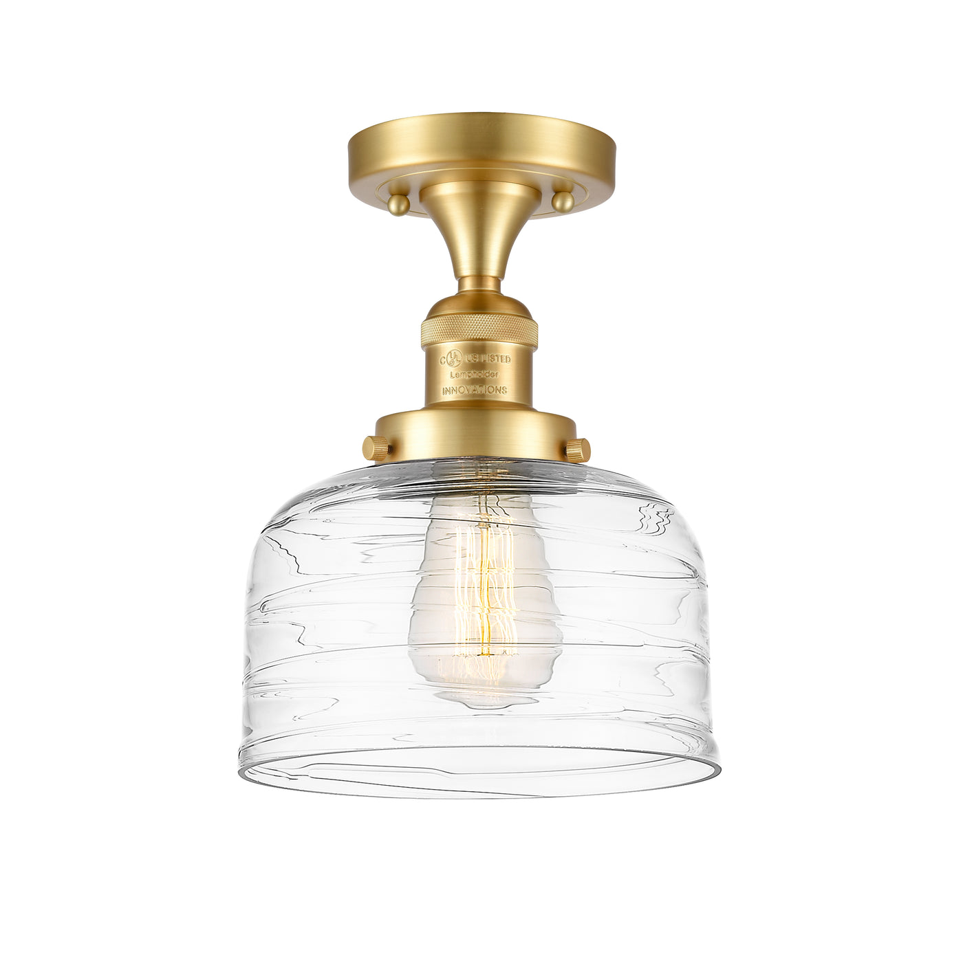 Franklin Semi-Flush Mount Brushed Satin Nickel