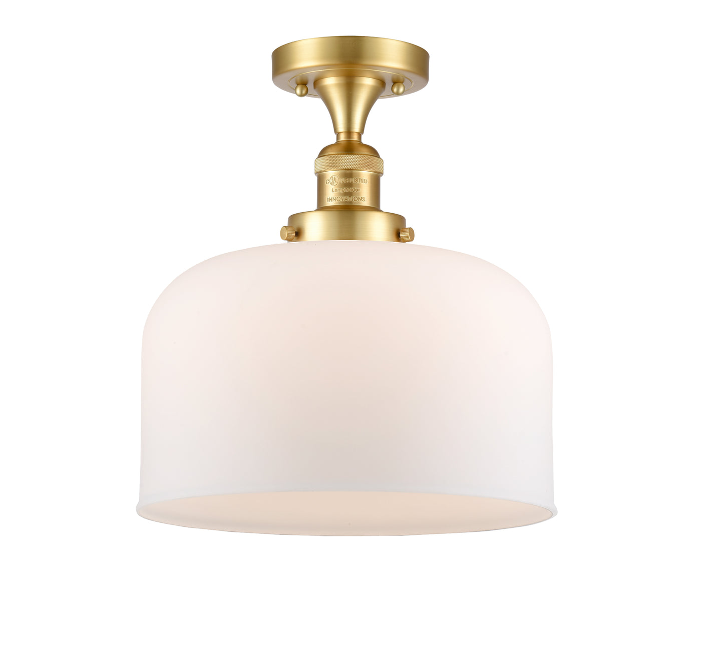 Franklin Semi-Flush Mount Brushed Satin Nickel