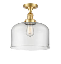 Franklin Semi-Flush Mount 12 Inch Nickel