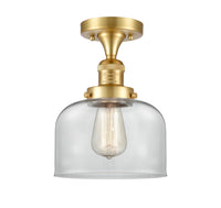 Franklin Semi-Flush Mount Brushed Nickel Brass