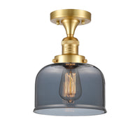Franklin Semi-Flush Mount Brushed Nickel Brass