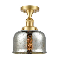 Franklin Semi-Flush Mount Brushed Nickel Brass