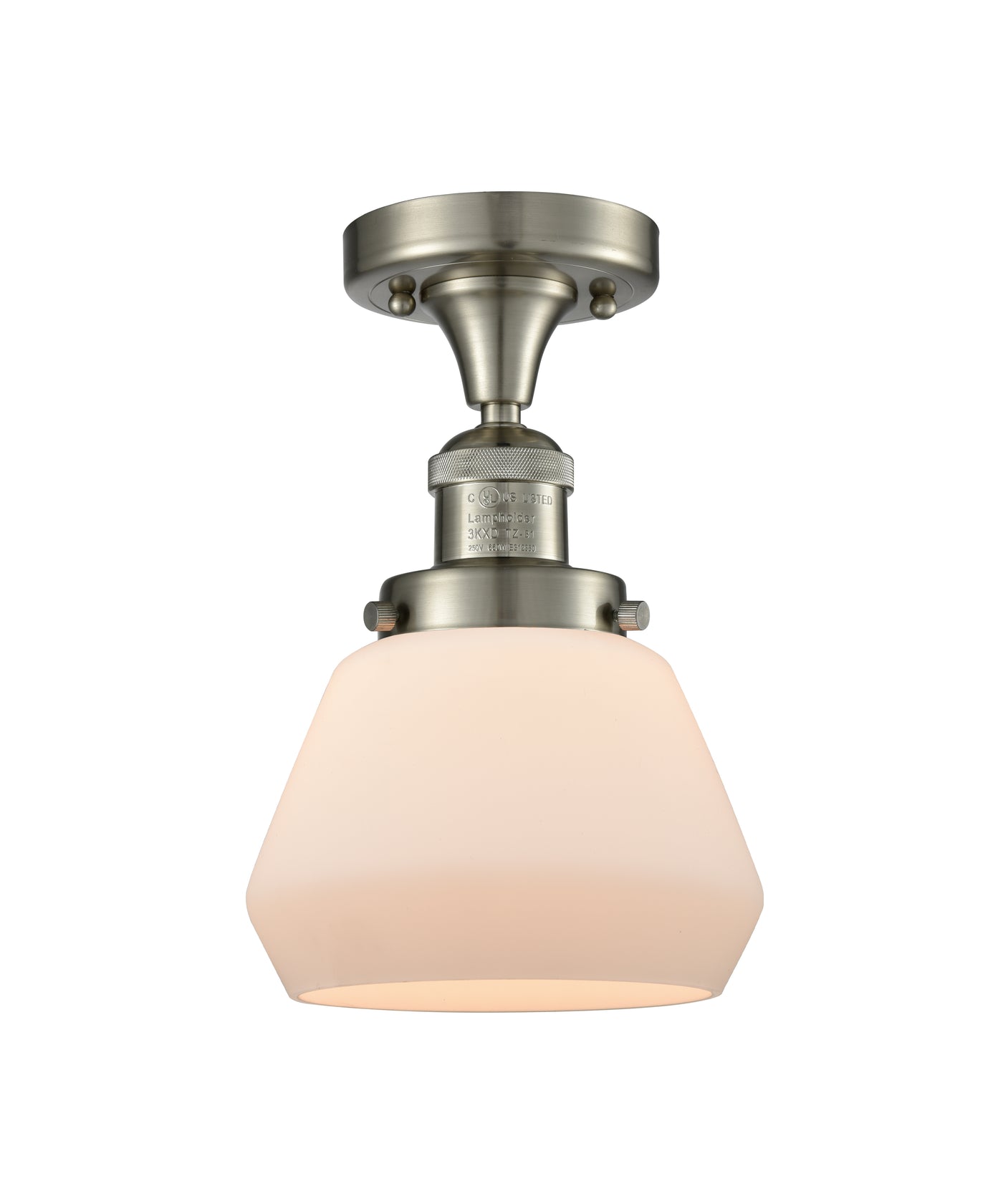 Franklin Semi-Flush Mount Brushed Satin Nickel