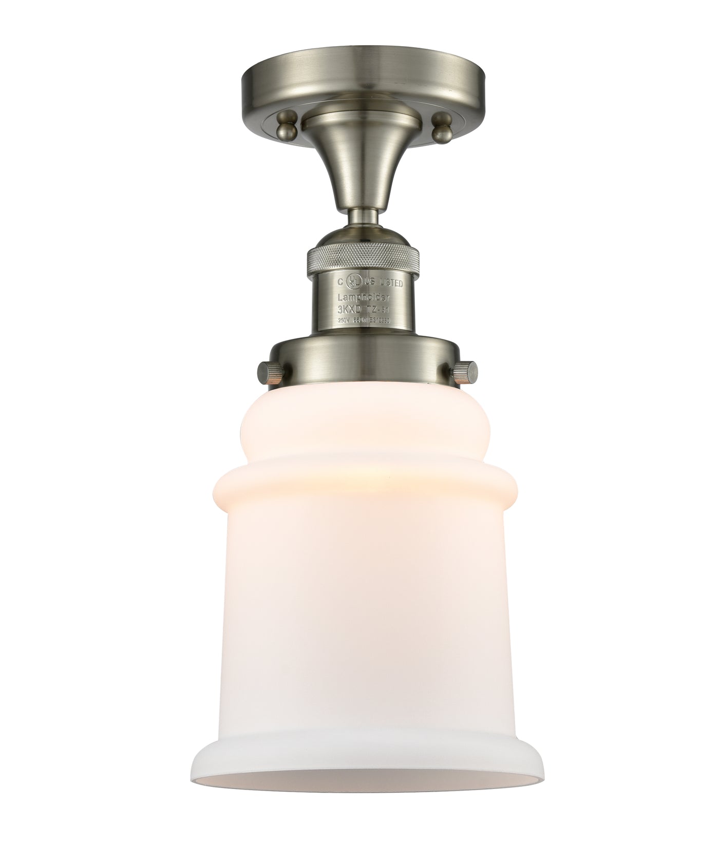 Franklin Semi-Flush Mount Brushed Satin Nickel