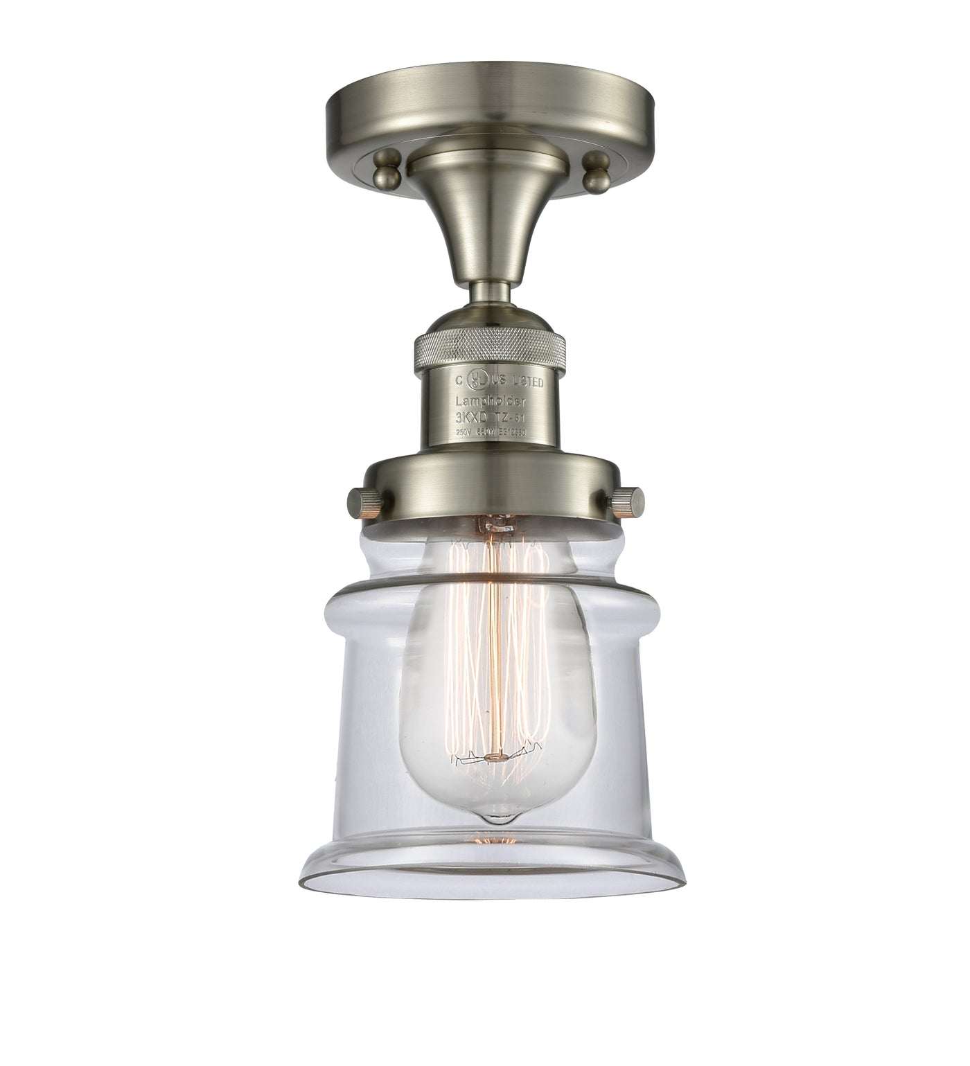 Franklin Semi-Flush Mount Brushed Nickel