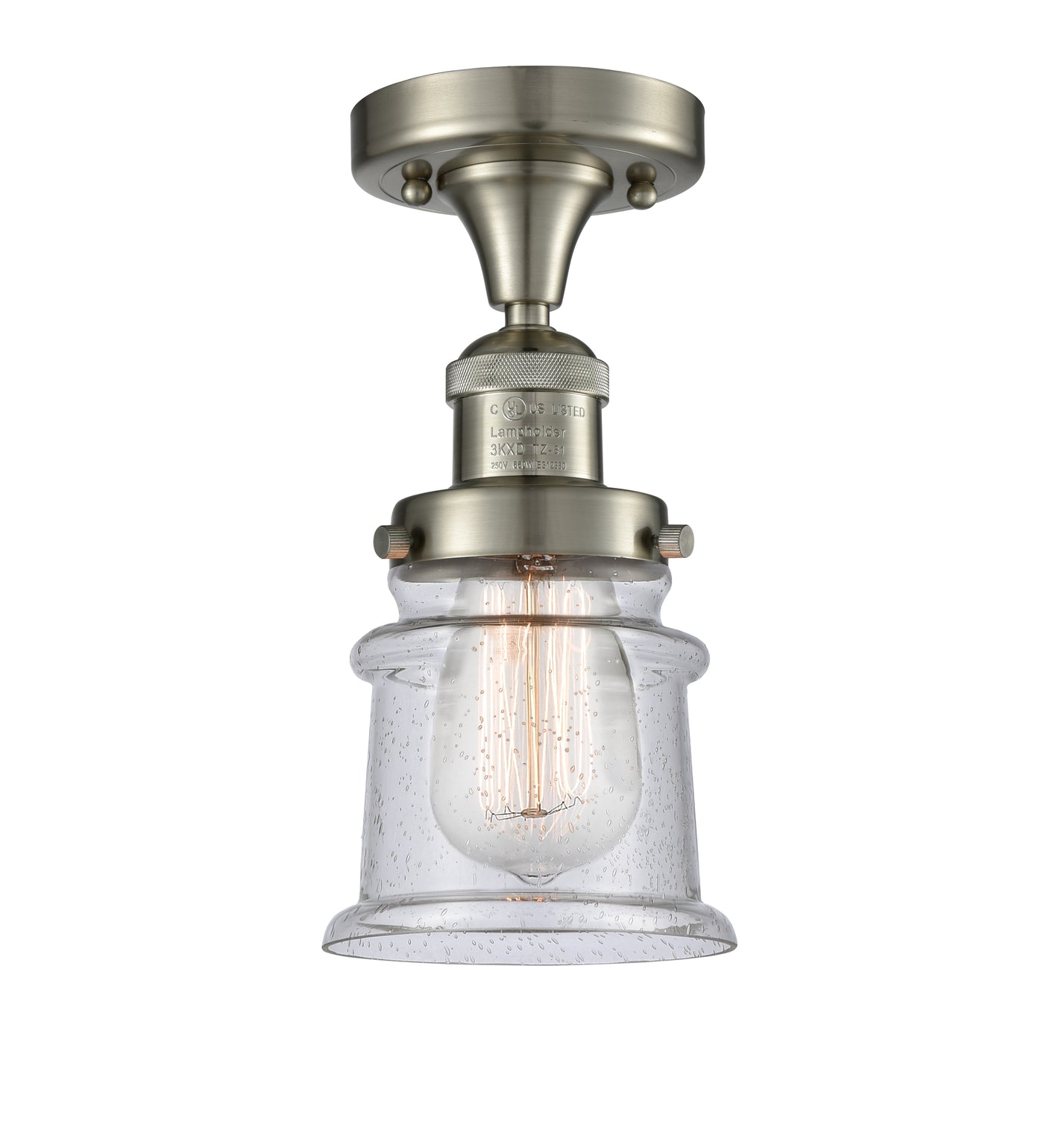 Franklin Semi-Flush Mount Brushed Nickel