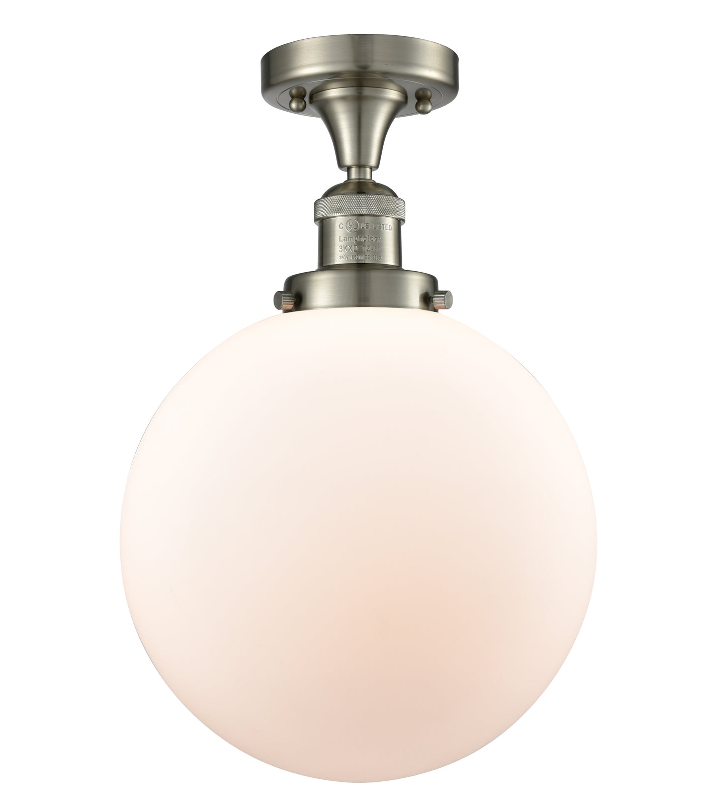Franklin Semi-Flush Mount Brushed Nickel Steel