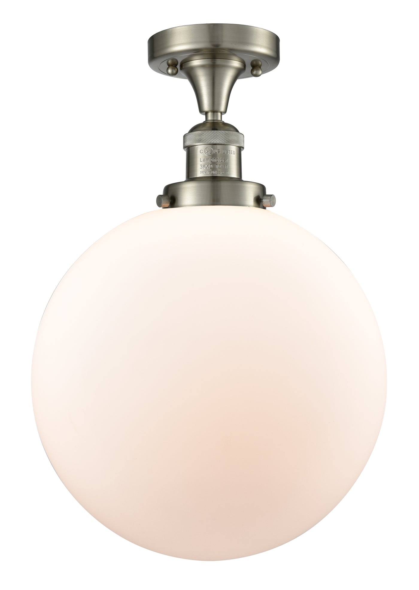 Franklin Semi-Flush Mount Brushed Satin Nickel