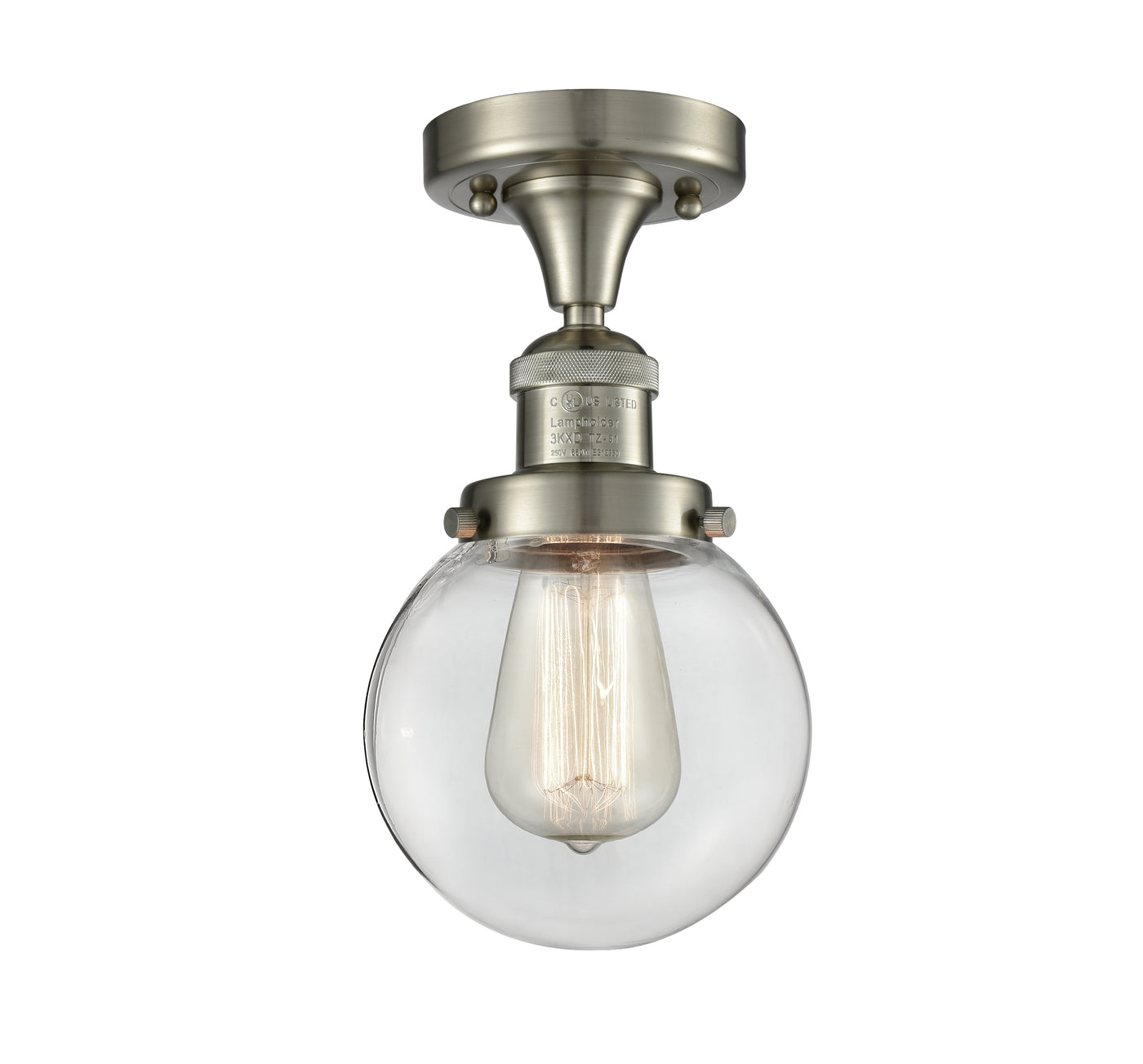 Franklin Semi-Flush Mount Brushed Nickel