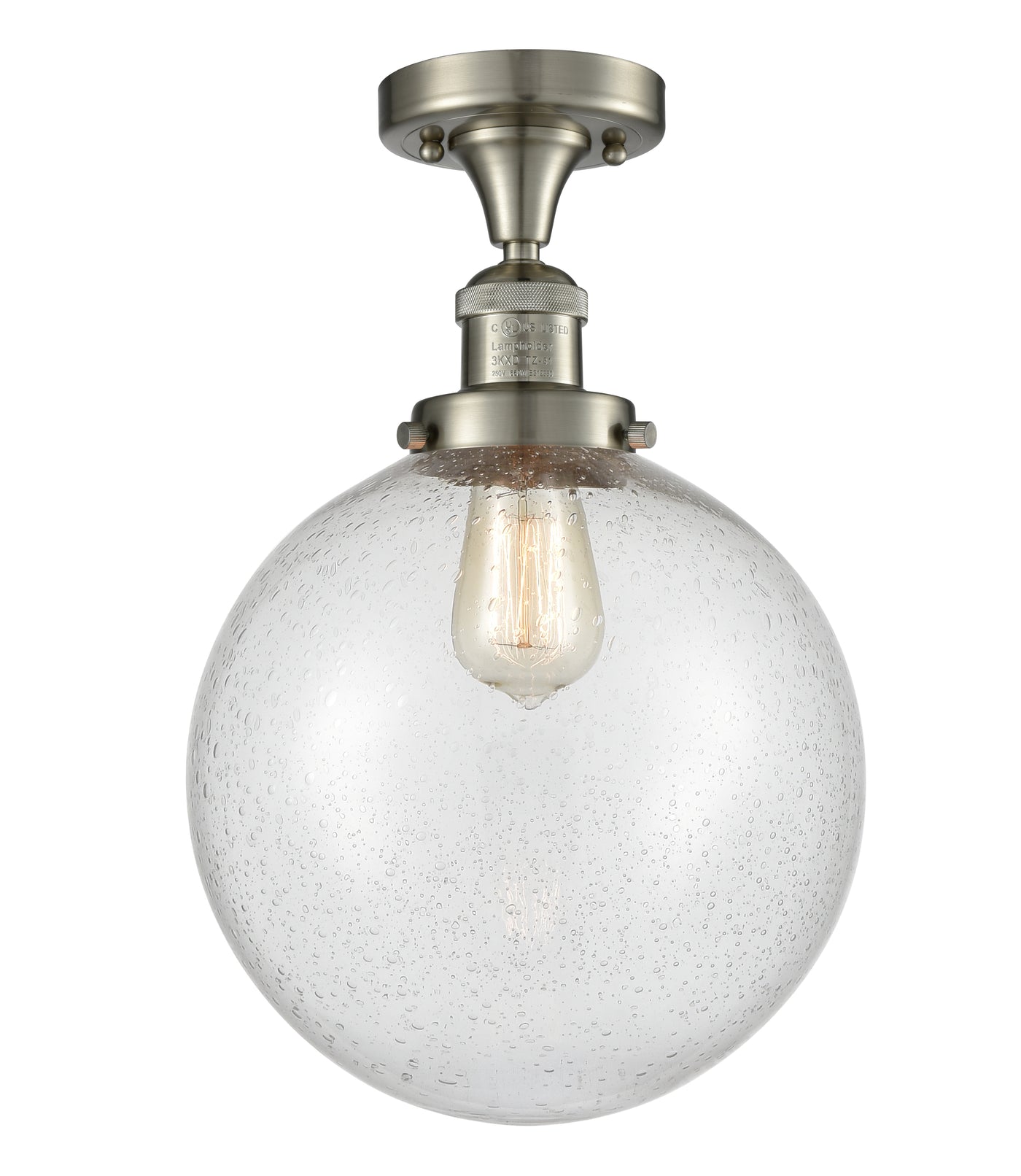Franklin Semi-Flush Mount Brushed Nickel