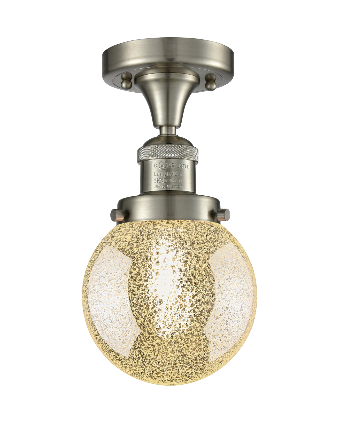 Franklin Semi-Flush Mount Brushed Nickel