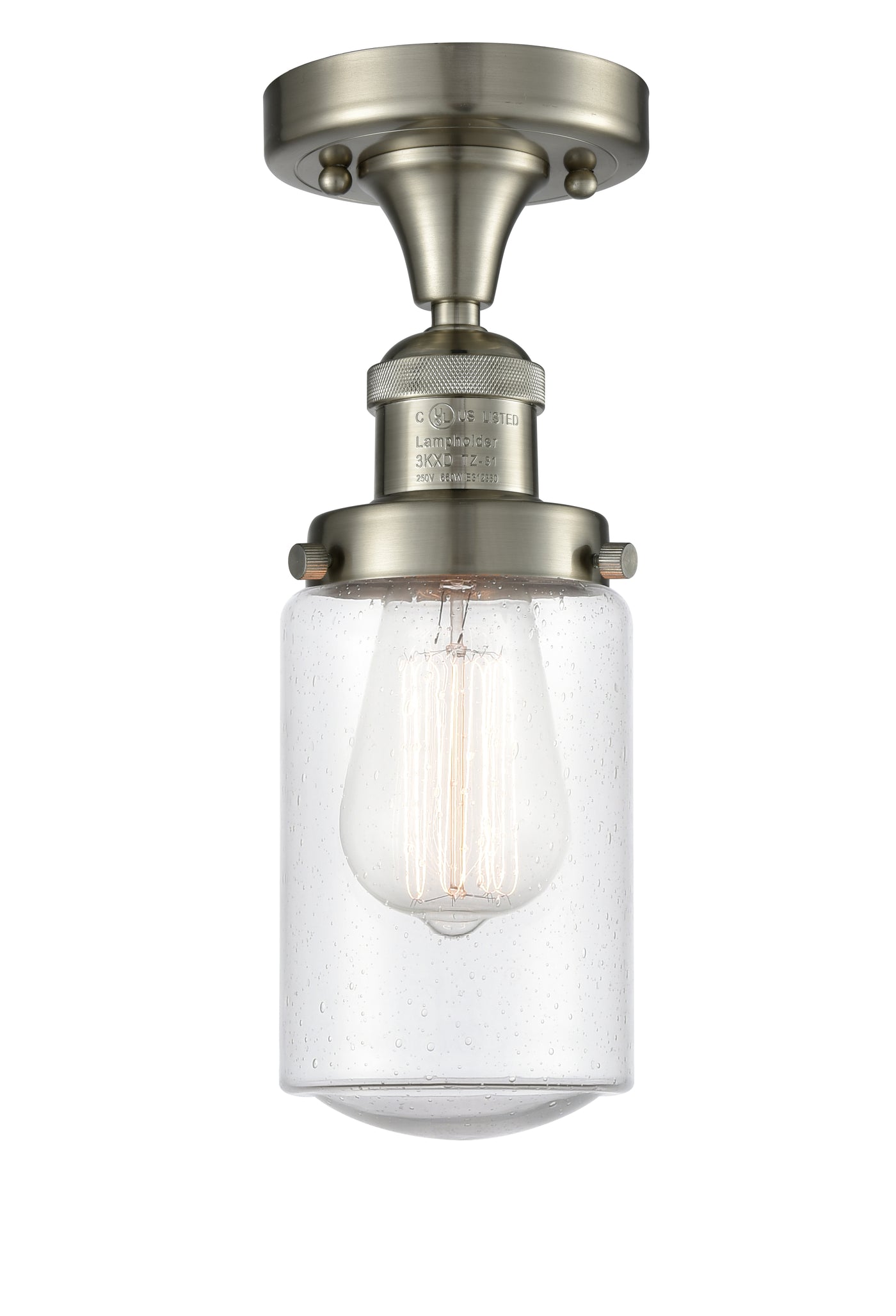 Franklin Semi-Flush Mount Brushed Satin Nickel