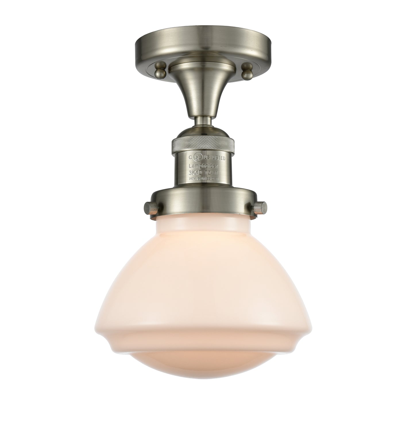 Franklin Semi-Flush Mount Brushed Nickel
