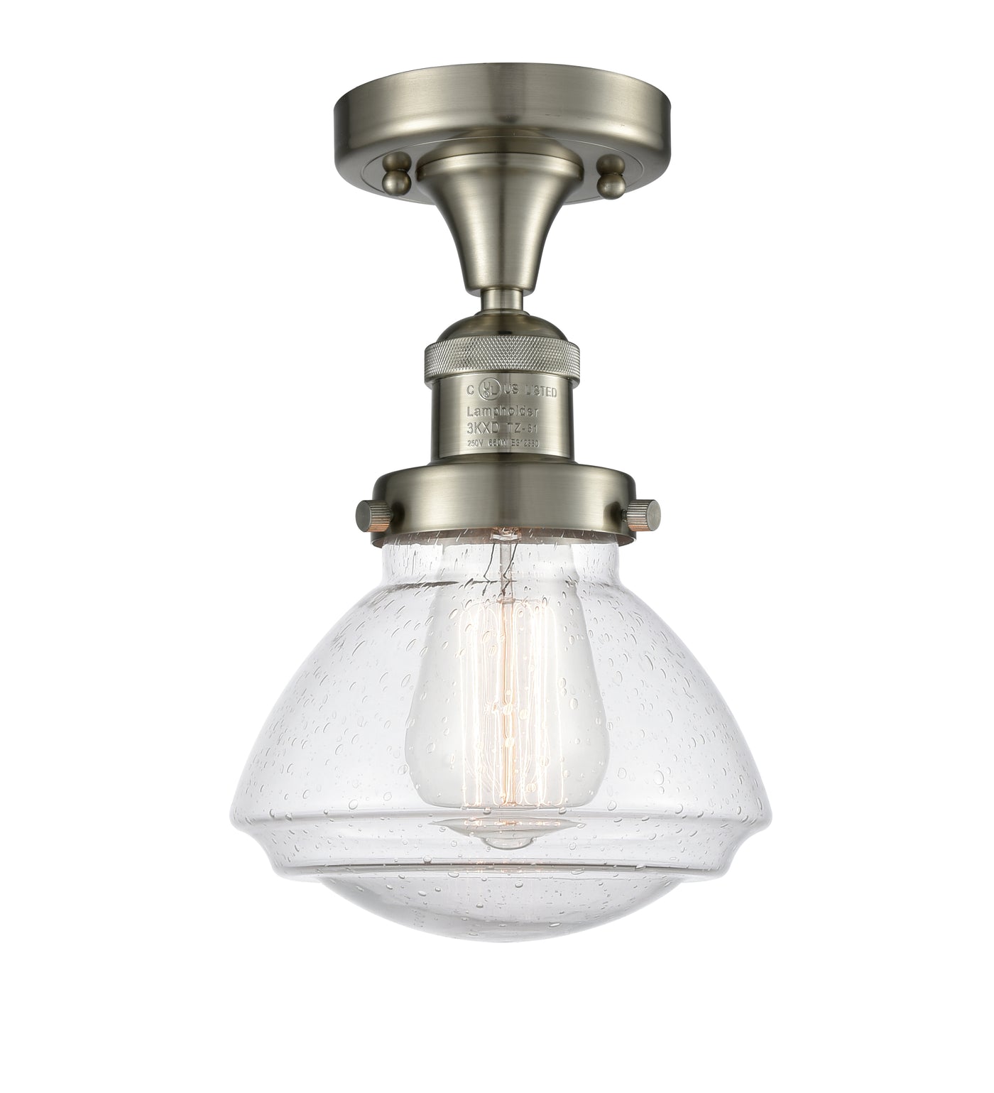 Franklin Semi-Flush Mount Brushed Nickel
