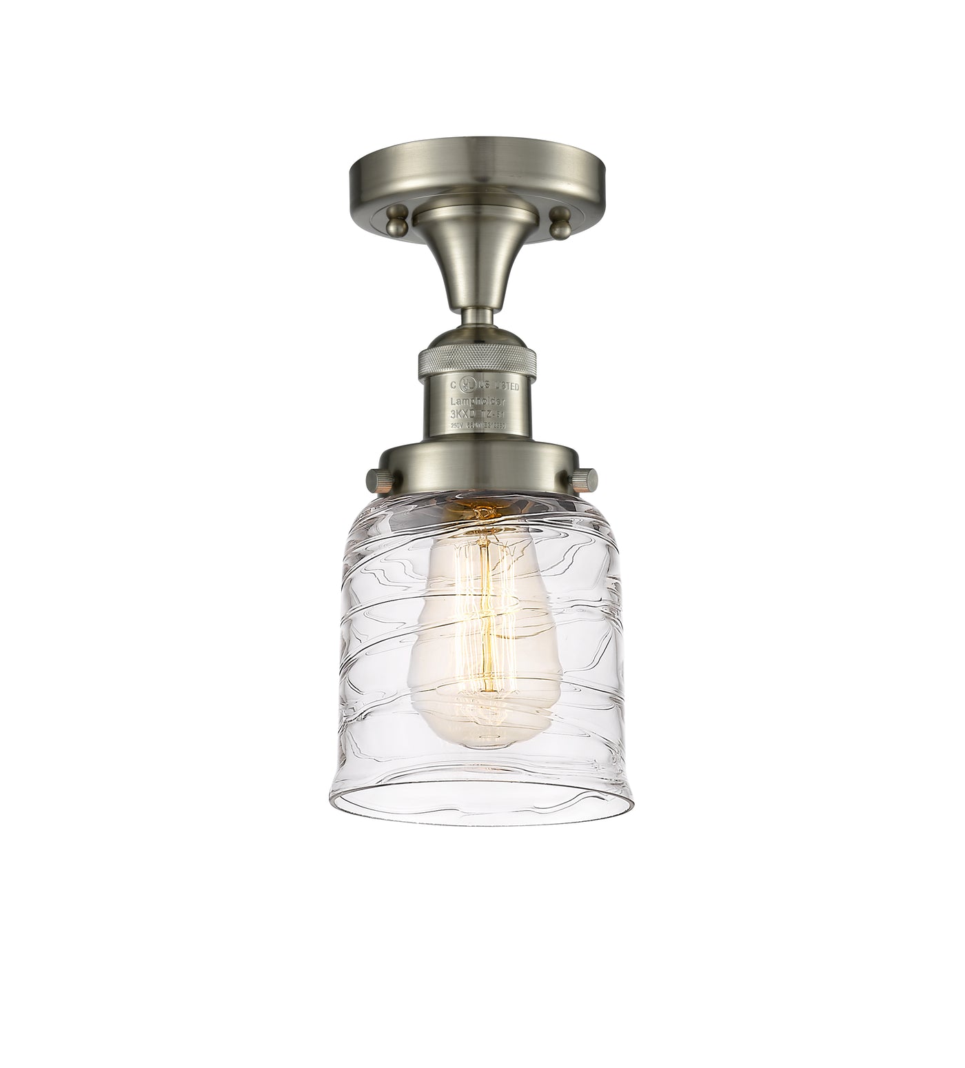 Franklin Semi-Flush Mount Brushed Satin Nickel