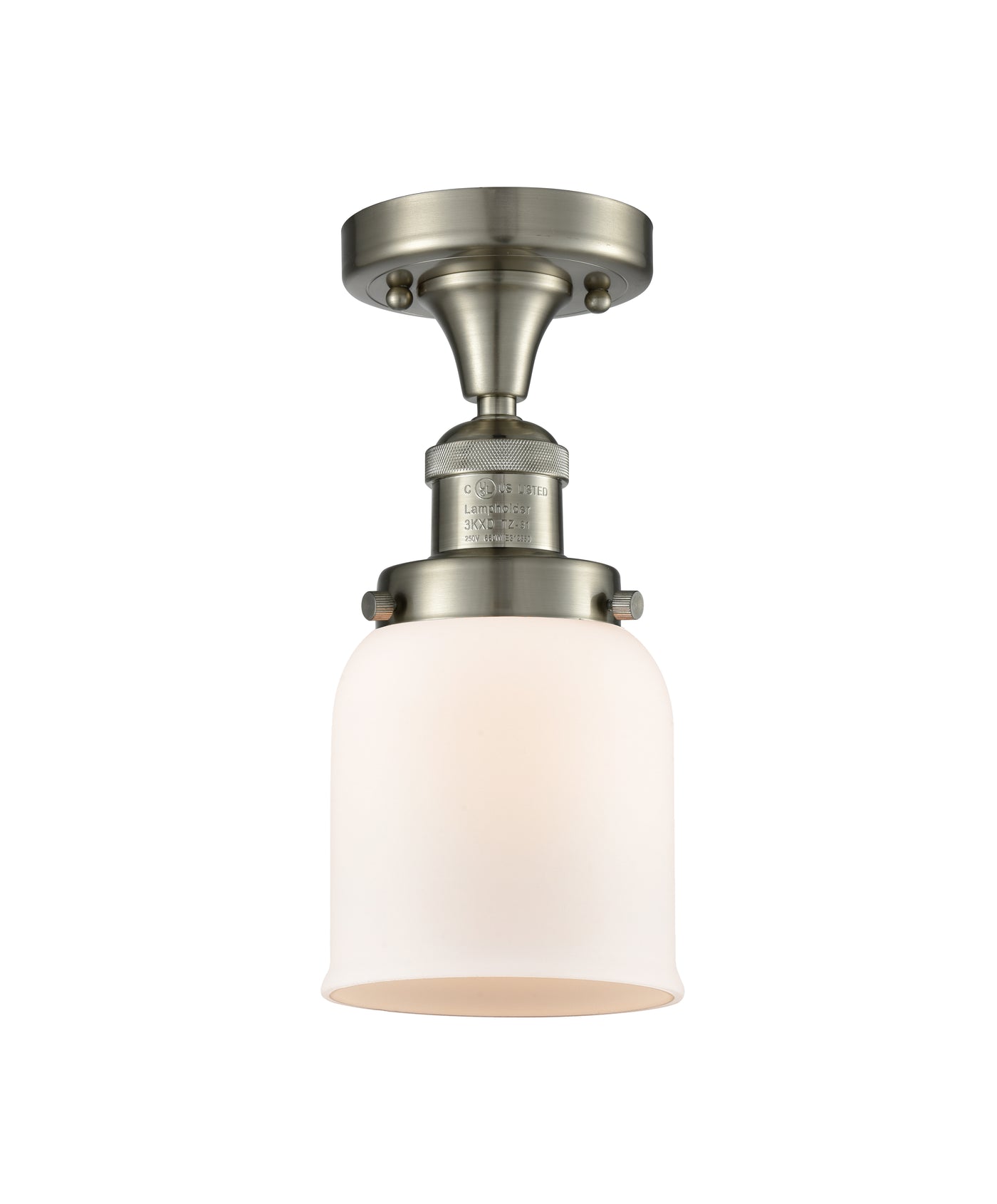 Franklin Semi-Flush Mount Brushed Satin Nickel