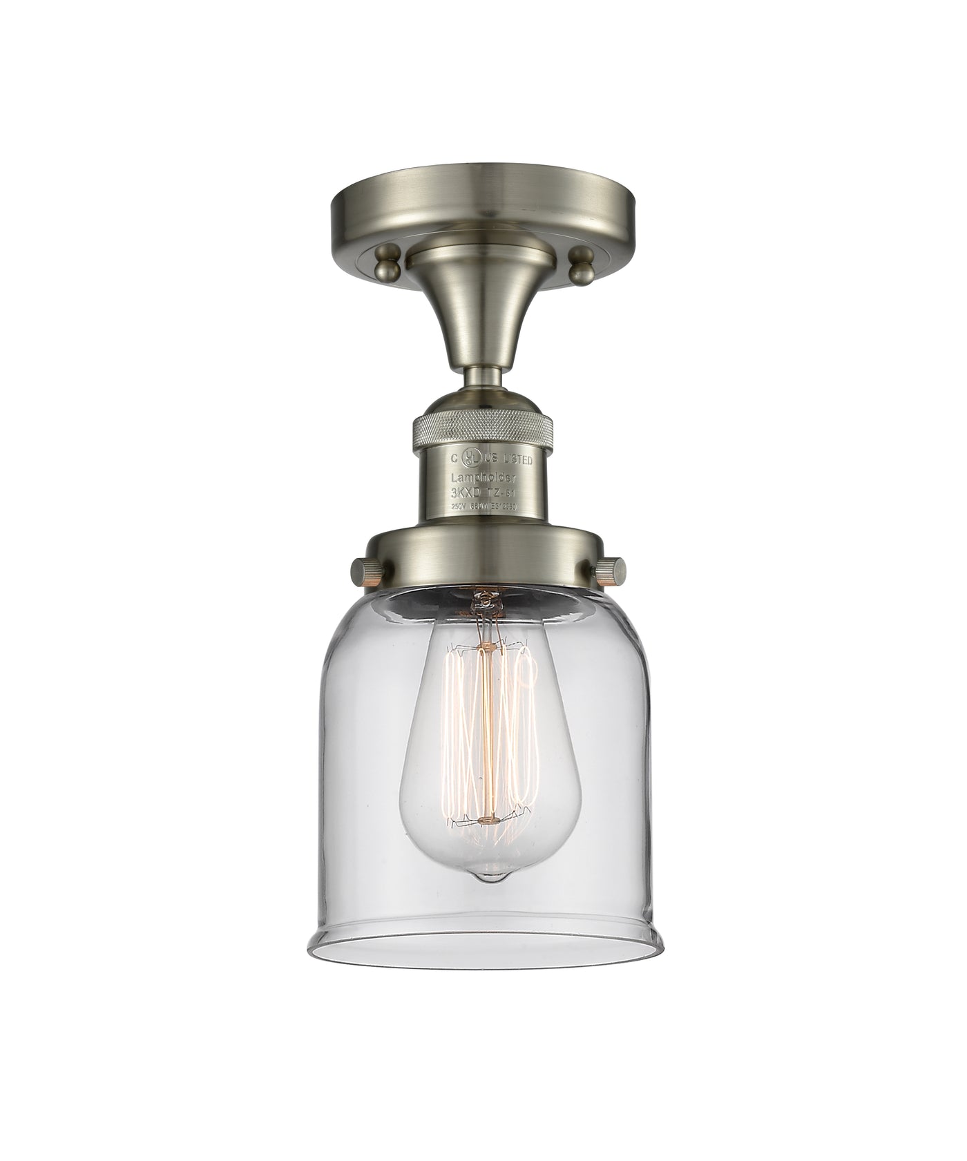 Franklin Semi-Flush Mount Brushed Satin Nickel