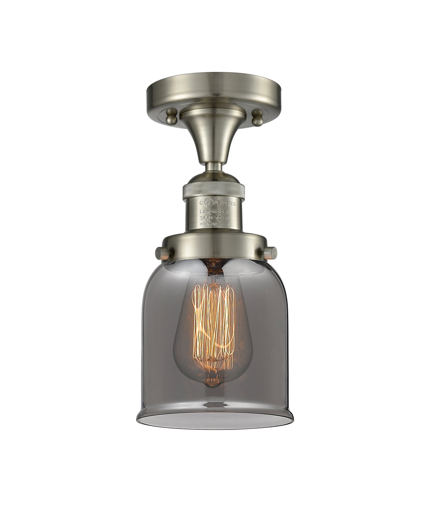 Franklin Semi-Flush Mount Brushed Satin Nickel