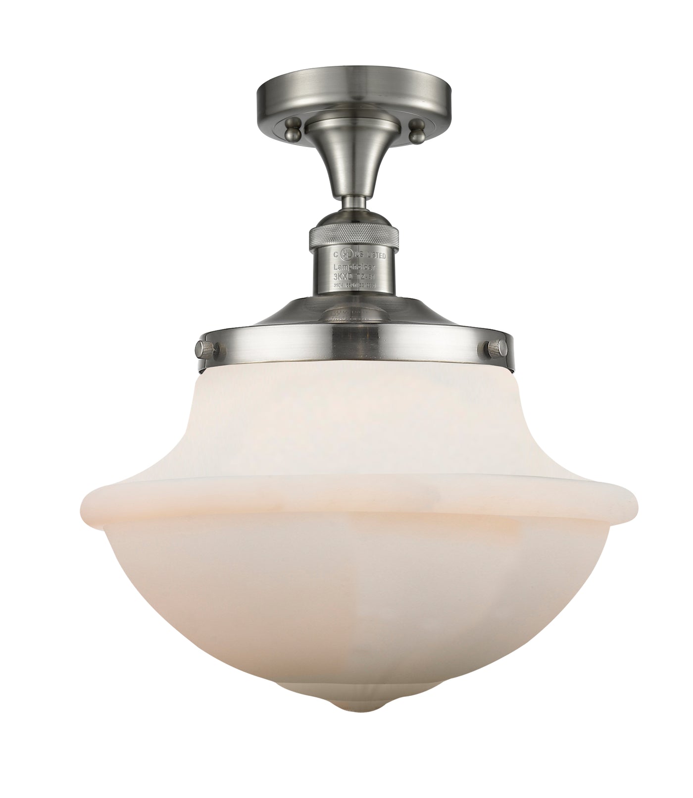 Franklin Semi-Flush Mount Brushed Nickel