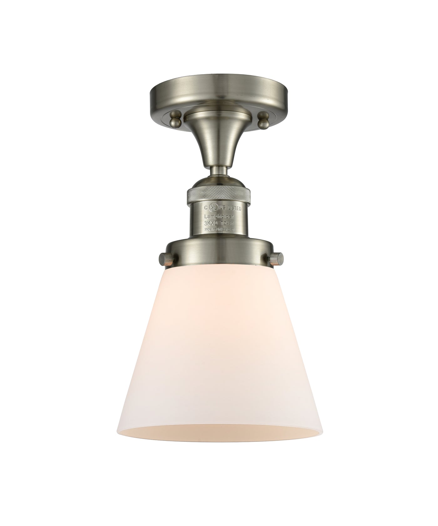 Franklin Semi-Flush Mount Brushed Nickel